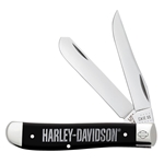 Case Harley-Davidson® Black Synthetic Mini Trapper 52231 - Engravable