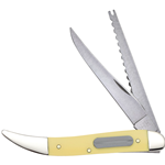 Yellow Handle Fishing Knife 120 - Engravable