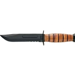 KA-BAR Army Knife-Serrated-Kydex Sheath 5019