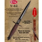 V-42 Fighting Stiletto with Leather Sheath 21994