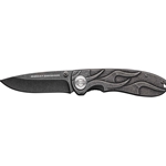 Harley-Davidson&reg; tecX Knife Black Stone Wash with Money-Pocket Clip 52114