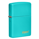 Zippo Flat Turquoise w/Zippo Logo- 49454zl