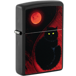 Zippo Black Cat Red Moon - 48453