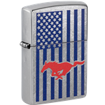 Zippo Ford Mustang And Flag 48754