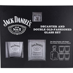 Jack Daniels No7 Decanter 24oz with 4 14oz DOF Glasses 8456
