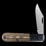 Case Crossroads XR Barlow Black & Tan Richlite w/Black Smooth G-10 53161 - Engravable