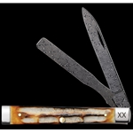 Burnt Natural Bone Deep Canyon Baby Doc Damascus 27234
