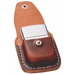 Lighter Pouch with Clip - Brown-Engravable