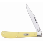 Yellow Handle Barehead Slimline Trapper-Engravable