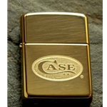 Case Solid Brass Heavy Walled Armor Lighter
