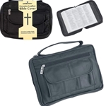 Embassy Leather Bible Cover with Hand Strap and Pen Holder LULBIBLE2