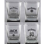 Jack Daniels Double Old Fashioned Set of 4 Assorted Glasses 5235