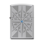 Zippo Star with Blue Swarovski Crystal