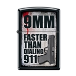 Zippo 9MM Faster Than Dialing 911 45110