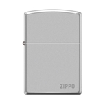 Zippo Pipe Lighter w/ Zippo Logo - Satin Chrome 17890