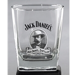 Jack Daniels Cameo Logo Double Old Fashioned Glass 5236