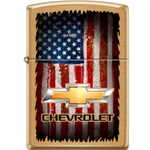 Zippo Chevy Bowtie with Flag