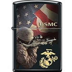 Zippo USMC Marine, Flag, Logo