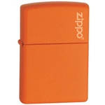 Zippo® Plain Orange Matte With Zippo Logo