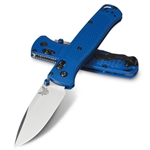 Benchmade Bugout Satin Blade Razor Edge Blue Handle 535