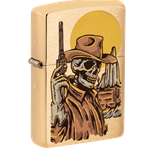 Zippo Skeleton Cowboy, Brushed Brass - 48519