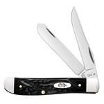 Black Rough Jigged Synthetic Handle Mini Trapper 18237 - Engravable