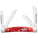 Shot Show Dark Red Bone Small Congress 10747 - Engravable