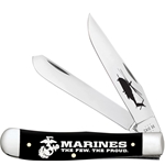 USMC Trapper Black Synthetic 13204 - Engravable