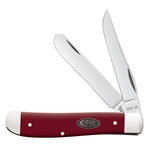 Case Mulberry Smooth Synthetic Handle Mini Trapper 30461 - Engravable