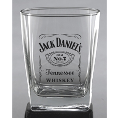 Jack Daniels Label Logo Double Old Fashioned Glass 5239