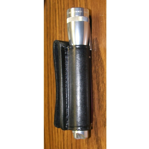Maglite AA Minimaglite Flashlight Belt Holder Black Leather Maglight AM2A026 